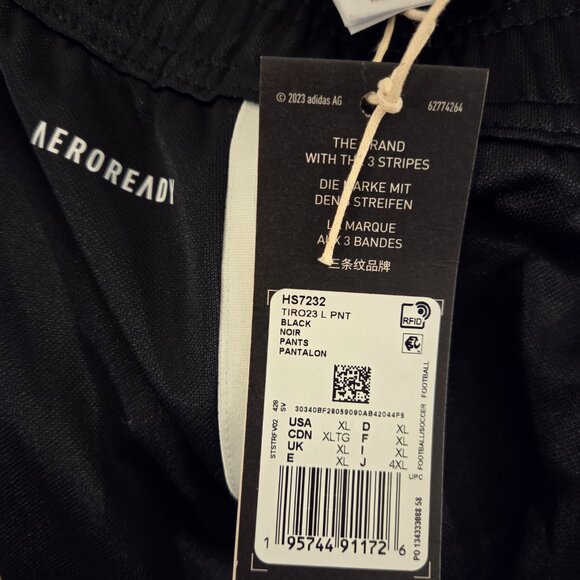 adidas Tiro 23 AEROREADY Pants, XL, Black, NWT - Picture 3 of 6